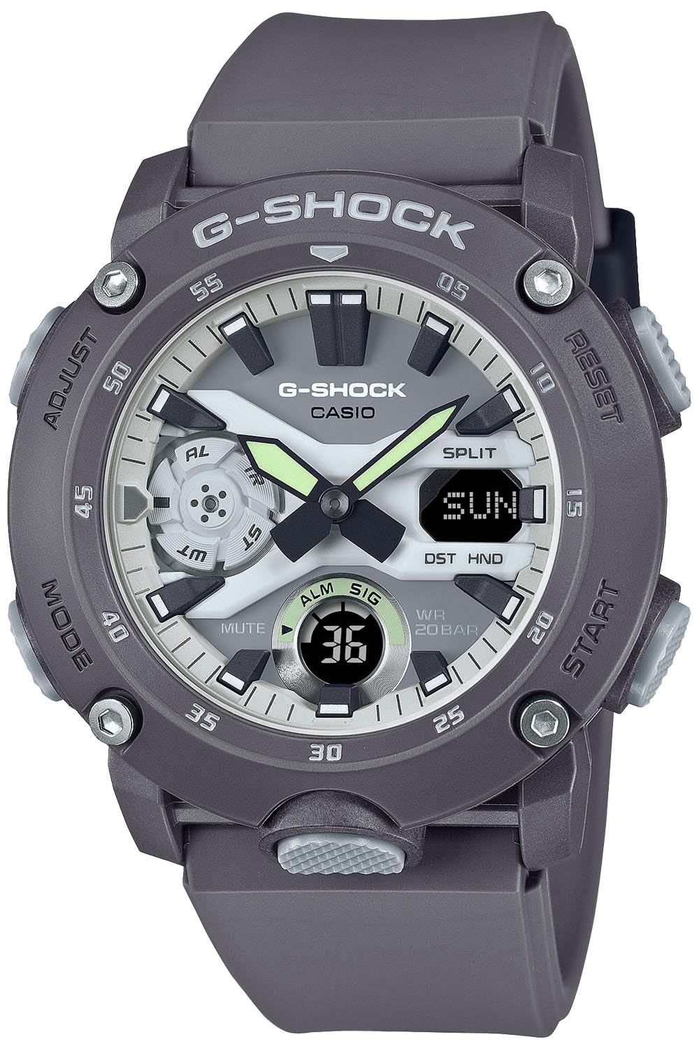 Casio G Shock Ga Hd Ajf G Shock Hidden Glow Series Gray